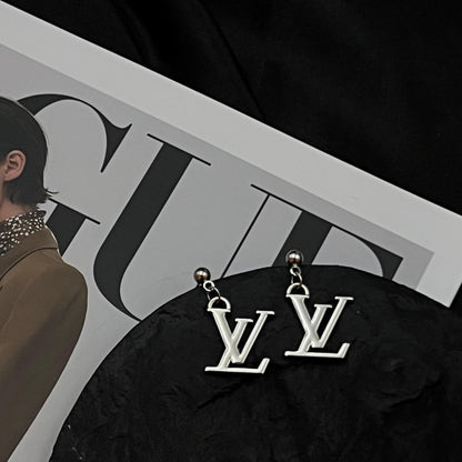 Classic Sliver Logo Earrings